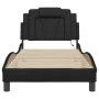Bed frame with LED lights black synthetic leather 80x200 cm by , Beds and slatted bases - Ref: Foro24-3213980, Price: 136,77 ...