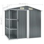Cobertizo de jardín con estantería hierro gris 205x130x183 cm by vidaXL, Sheds - Ref: Foro24-47103, Price: 267,62 €, Discount: %