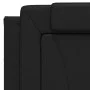 Bed frame with LED lights black synthetic leather 100x200 cm by , Beds and slatted bases - Ref: Foro24-3214001, Price: 126,86...