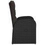 Sillones de jardín reclinables con cojines 2 uds ratán PE negro de , Sillas de jardín - Ref: Foro24-319545, Precio: 304,85 €,...