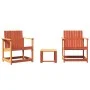 Gartenmöbel-Set 3-teilig, massives Kiefernholz, wachsbraun von , Gartenstühle - Ref: Foro24-844663, Preis: 115,69 €, Rabatt: %