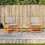 Gartenmöbel-Set 3-teilig, massives Kiefernholz, wachsbraun von , Gartenstühle - Ref: Foro24-844663, Preis: 115,69 €, Rabatt: %