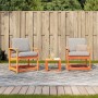 Gartenmöbel-Set 3-teilig, massives Kiefernholz, wachsbraun von , Gartenstühle - Ref: Foro24-844663, Preis: 116,79 €, Rabatt: %