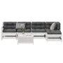 Set muebles jardín 6 pzas con cojines madera maciza pino blanco de , Conjuntos de jardín - Ref: Foro24-3250981, Precio: 485,7...