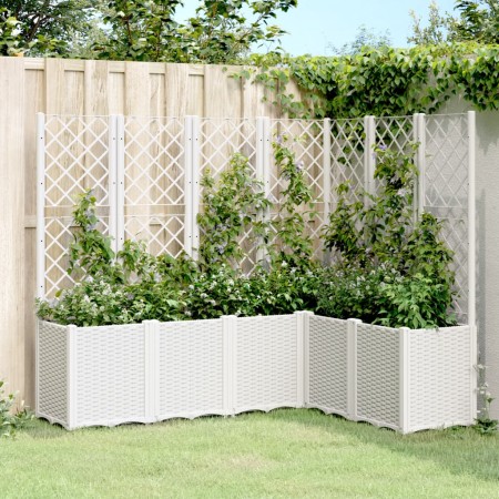 Pflanzgefäß mit weißem PP-Gitter 160x120x140 cm von , Töpfe und Pflanzgefäße - Ref: Foro24-367879, Preis: 272,13 €, Rabatt: %