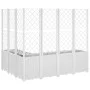 Planter with white PP trellis 160x120x140 cm by , Pots and planters - Ref: Foro24-367879, Price: 267,87 €, Discount: %