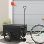Fahrradanhänger aus schwarzem Eisen, 45 kg von , Fahrradanhänger - Ref: Foro24-94108, Preis: 92,06 €, Rabatt: %