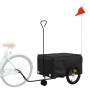 Fahrradanhänger aus schwarzem Eisen, 45 kg von , Fahrradanhänger - Ref: Foro24-94108, Preis: 92,06 €, Rabatt: %