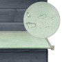 Gallinero madera maciza de pino y abeto gris 170x81x110 cm