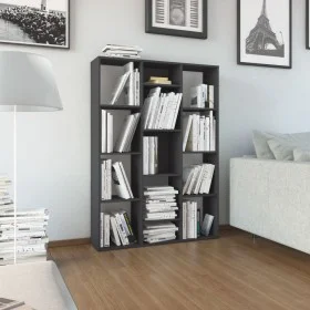 Glossy gray chipboard divider/shelf 100x24x140 cm by vidaXL, Room dividers - Ref: Foro24-800449, Price: 86,12 €, Discount: %