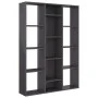 Glänzend graues Spanplattenteiler/Regal 100x24x140 cm von vidaXL, Raumteiler - Ref: Foro24-800449, Preis: 86,12 €, Rabatt: %