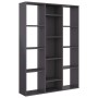 Glänzend graues Spanplattenteiler/Regal 100x24x140 cm von vidaXL, Raumteiler - Ref: Foro24-800449, Preis: 87,71 €, Rabatt: %