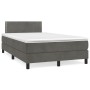 Cama box spring con colchón terciopelo gris oscuro 120x190 cm de vidaXL, Camas y somieres - Ref: Foro24-3269832, Precio: 354,...