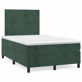 Boxspringbett mit dunkelgrüner Samtmatratze 120x190 cm von vidaXL, Betten und Lattenroste - Ref: Foro24-3270004, Preis: 392,1...