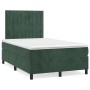 Box spring bed with dark green velvet mattress 120x190 cm by vidaXL, Beds and slatted bases - Ref: Foro24-3270010, Price: 391...