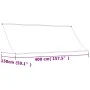 Einziehbare Markise aus Stoff und cremefarbenem Stahl, 400 x 150 cm von vidaXL, Markisen - Ref: Foro24-368763, Preis: 80,66 €...