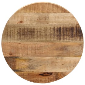Tablero de mesa redondo madera maciza mango rugosa Ø 50x1,5 cm