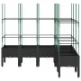Planter with black PP trellis 160x120x142.5 cm by vidaXL, Pots and planters - Ref: Foro24-367968, Price: 121,94 €, Discount: %