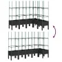 Planter with black PP trellis 160x120x142.5 cm by vidaXL, Pots and planters - Ref: Foro24-367968, Price: 121,94 €, Discount: %
