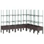 Jardinera con enrejado PP marrón 200x160x142,5 cm de vidaXL, Maceteros y jardineras - Ref: Foro24-367975, Precio: 128,04 €, D...