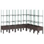 Pflanzgefäß mit braunem PP-Gitter 200x160x142,5 cm von vidaXL, Töpfe und Pflanzgefäße - Ref: Foro24-367975, Preis: 129,64 €, ...