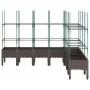 Jardinera con enrejado PP marrón 200x160x142,5 cm de vidaXL, Maceteros y jardineras - Ref: Foro24-367975, Precio: 128,04 €, D...