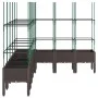 Jardinera con enrejado PP marrón 200x160x142,5 cm de vidaXL, Maceteros y jardineras - Ref: Foro24-367975, Precio: 128,04 €, D...