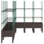 Pflanzgefäß mit braunem PP-Gitter 200x160x142,5 cm von vidaXL, Töpfe und Pflanzgefäße - Ref: Foro24-367975, Preis: 129,64 €, ...