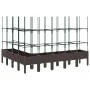 Jardinera con enrejado PP marrón 200x160x142,5 cm de vidaXL, Maceteros y jardineras - Ref: Foro24-367975, Precio: 128,04 €, D...
