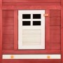 Outdoor hutch with red and white fir wood runner by vidaXL, Cages and habitats for small animals - Ref: Foro24-170875, Price:...