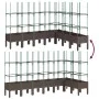 Jardinera con enrejado PP marrón 200x160x142,5 cm de vidaXL, Maceteros y jardineras - Ref: Foro24-367975, Precio: 128,04 €, D...