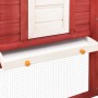 Outdoor hutch with red and white fir wood runner by vidaXL, Cages and habitats for small animals - Ref: Foro24-170875, Price:...