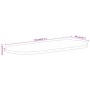 Oval table top solid rough mango wood 140x50x3.8cm by vidaXL, Table tops - Ref: Foro24-370119, Price: 101,41 €, Discount: %