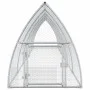 Rabbit cage silver galvanized steel 600x105x120 cm by vidaXL, Cages and habitats for small animals - Ref: Foro24-3281529, Pri...