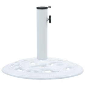 Base de sombrilla de hierro fundido blanco 9 kg 40 cm