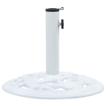 Sonnenschirmständer aus weißem Gusseisen, 9 kg, 40 cm von vidaXL, Schirmständer - Ref: Foro24-47864, Preis: 59,04 €, Rabatt: %