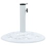Base de sombrilla de hierro fundido blanco 9 kg 40 cm de vidaXL, Bases para sombrillas - Ref: Foro24-47864, Precio: 63,27 €, ...
