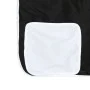 Cama alta niños con cortinas madera pino blanco negro 90x200 cm de vidaXL, Camas y somieres - Ref: Foro24-3283817, Precio: 19...