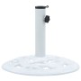 Sonnenschirmständer aus weißem Gusseisen, 9 kg, 40 cm von vidaXL, Schirmständer - Ref: Foro24-47864, Preis: 59,04 €, Rabatt: %