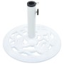 Sonnenschirmständer aus weißem Gusseisen, 9 kg, 40 cm von vidaXL, Schirmständer - Ref: Foro24-47864, Preis: 59,04 €, Rabatt: %