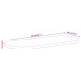 Oval table top solid mango wood 100x40x2.5 cm by vidaXL, Table tops - Ref: Foro24-370144, Price: 49,61 €, Discount: %