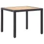 Set de comedor de jardín 5 pzas y cojines ratán sintético negro by vidaXL, Garden sets - Ref: Foro24-46025, Price: 401,14 €, ...
