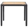 Set de comedor de jardín 5 pzas y cojines ratán sintético negro by vidaXL, Garden sets - Ref: Foro24-46025, Price: 401,14 €, ...