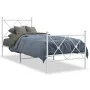Metallbettgestell mit Kopf- und Fußteil weiß 75x190 cm von vidaXL, Betten und Lattenroste - Ref: Foro24-376559, Preis: 64,72 ...