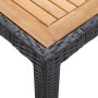 Set de comedor de jardín 5 pzas y cojines ratán sintético negro by vidaXL, Garden sets - Ref: Foro24-46025, Price: 423,26 €, ...