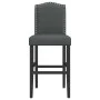 High stools 2 pcs solid rubber wood and fabric by vidaXL, Kitchen stools - Ref: Foro24-4006208, Price: 111,40 €, Discount: %