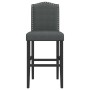 Hohe Hocker, 2 Stück, massives Gummiholz und Stoff von vidaXL, Küchenhocker - Ref: Foro24-4006208, Preis: 113,39 €, Rabatt: %