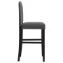 High stools 2 pcs solid rubber wood and fabric by vidaXL, Kitchen stools - Ref: Foro24-4006208, Price: 111,40 €, Discount: %