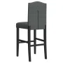 High stools 2 pcs solid rubber wood and fabric by vidaXL, Kitchen stools - Ref: Foro24-4006208, Price: 111,40 €, Discount: %