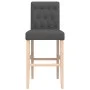 Hohe Hocker, 2 Stück, massives Gummiholz und Stoff von vidaXL, Küchenhocker - Ref: Foro24-4006215, Preis: 140,20 €, Rabatt: %